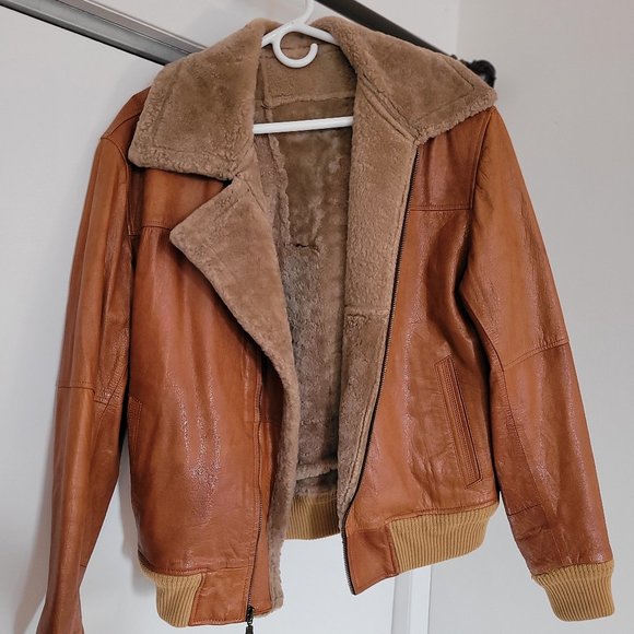 Other - Genuine Leather Handmade Bomber Jacket from Afghanistan